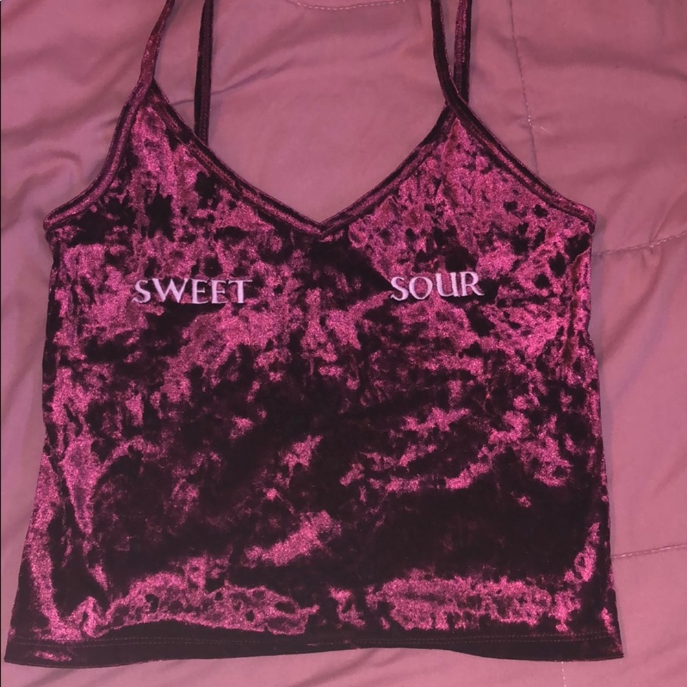 Velvet tank top